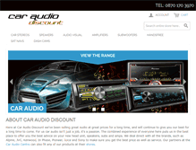 Tablet Screenshot of caraudiodiscount.com